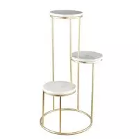 Hilde White Marble display with three levels