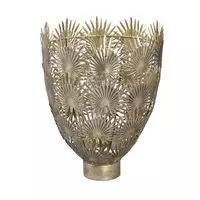 Marcella gold metal LED light with leaves