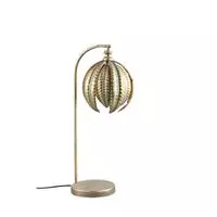 Mellis gold iron table lamp with leaves