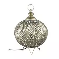Rhys gold iron table lamp with leaves